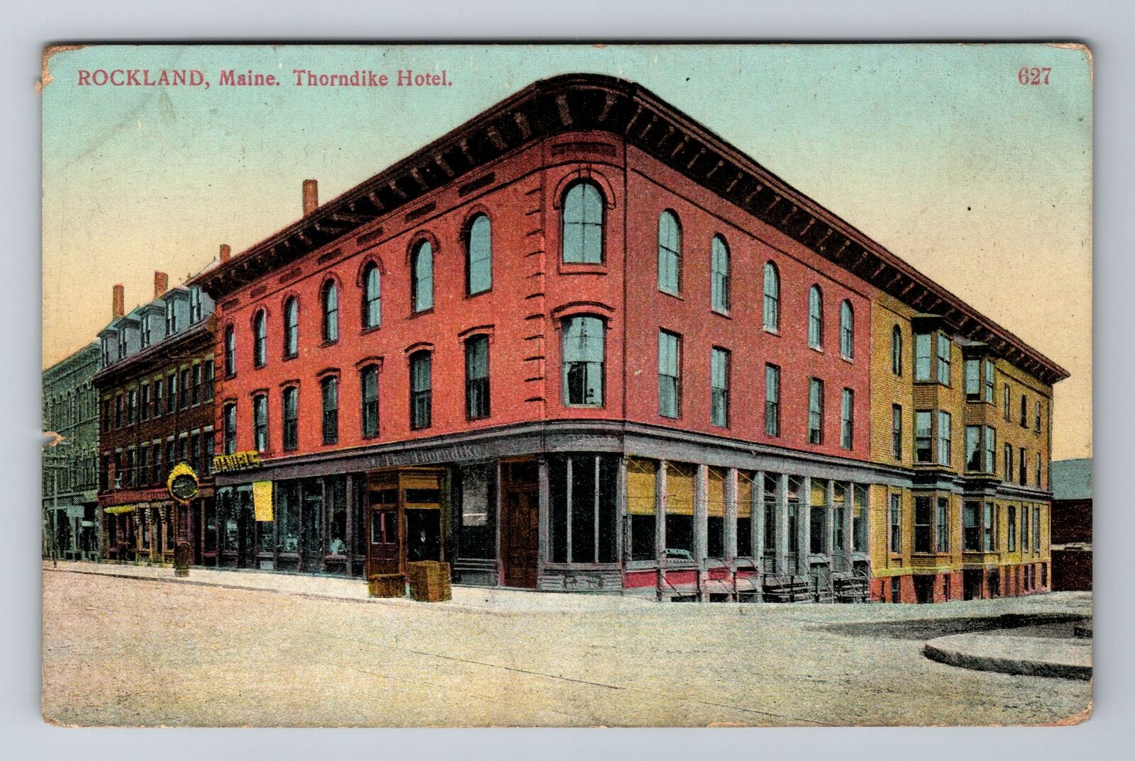 Rockland ME-Maine, Thorndike Hotel, Advertisement, Vintage c1911 Postcard