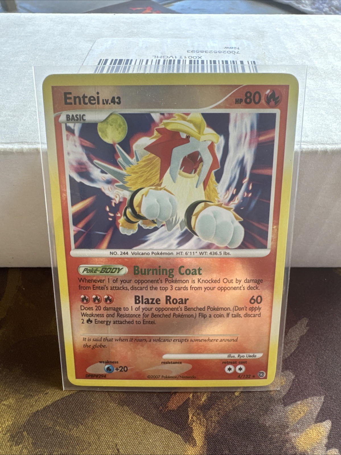 Entei Secret Wonders 4/132 Holo Rare Entei Secret Wonders 4/132 Holo Rare