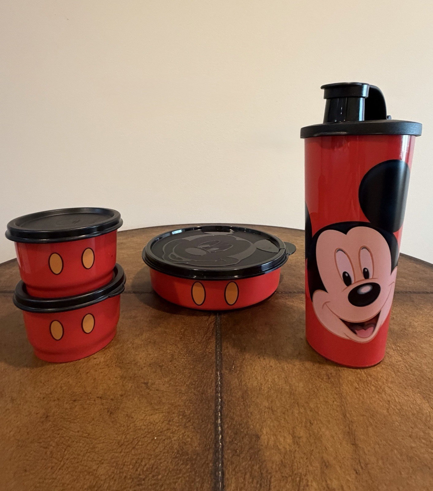 NEW AUTHENTIC DISNEY MICKEY MOUSE TUPPERWARE FOOD STORAGE CONTAINER 8 PIECE SET NEW AUTHENTIC DISNEY MICKEY MOUSE TUPPERWARE FOOD STORAGE CONTAINER 8 PIECE SET