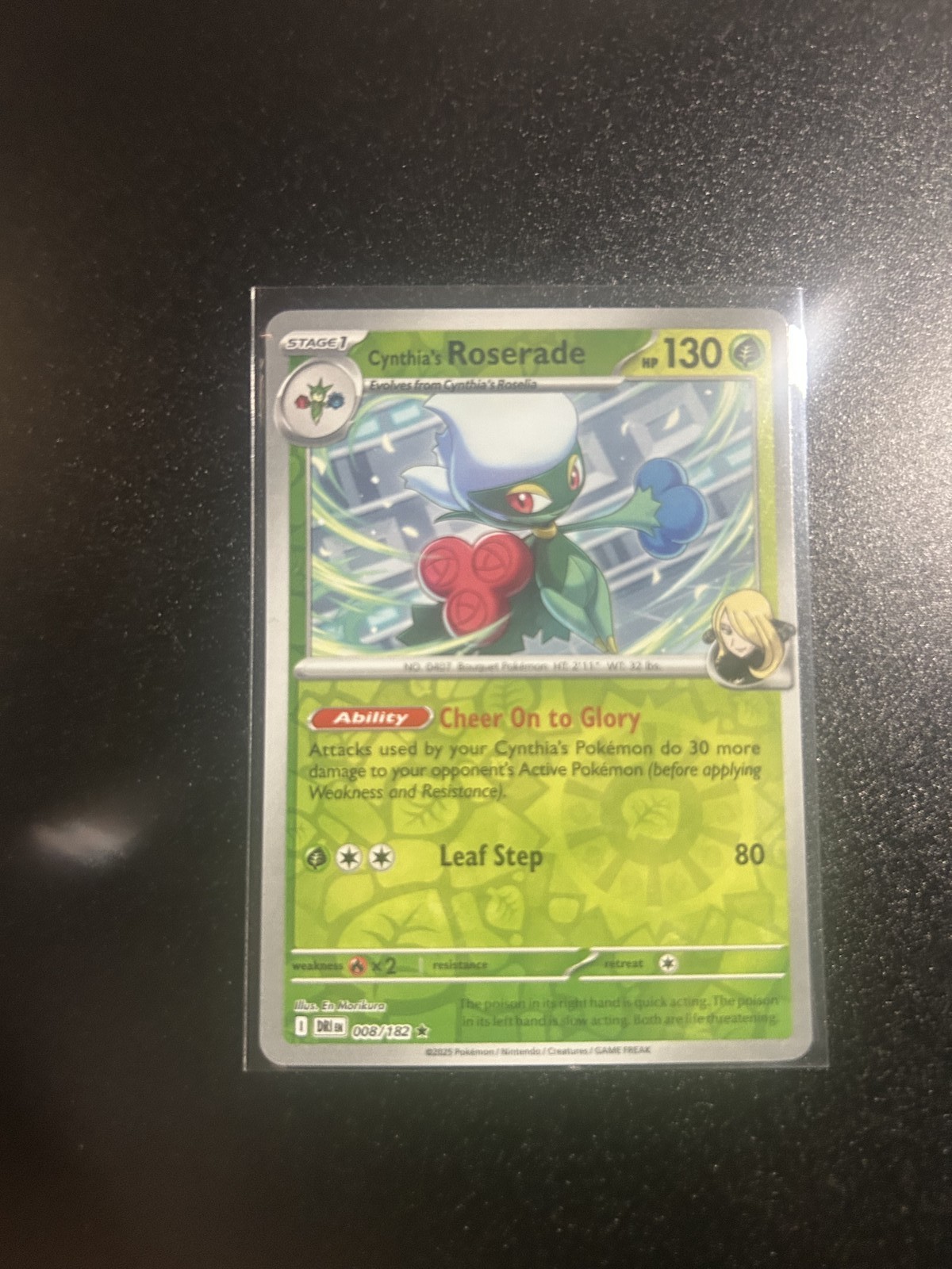 2023 POKEMON SCARLET AND VIOLET STRENGTH PACK #8 CYNTHIA'S ROSERADE HOLO /182 2023 POKEMON SCARLET AND VIOLET STRENGTH PACK #8 CYNTHIA'S ROSERADE HOLO /182