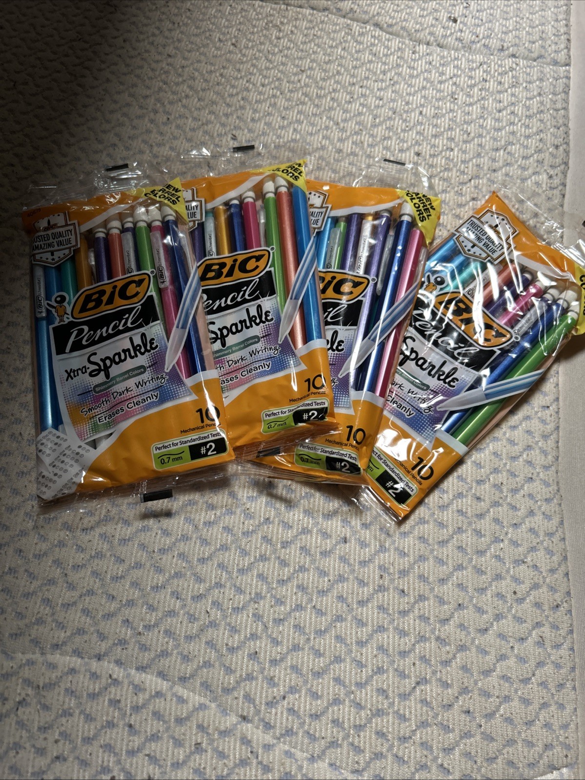 BIC (4 PACK 40PENCILS TOTAL) Xtra-Sparkle Mechanical Pencil 0.7mm #2 Multicolor BIC (4 PACK 40PENCILS TOTAL) Xtra-Sparkle Mechanical Pencil 0.7mm #2 Multicolor