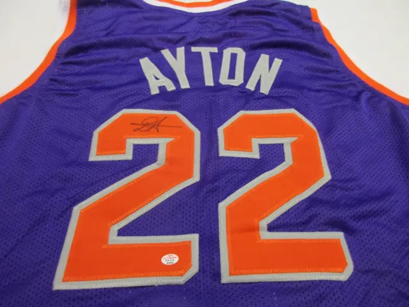 Deandre Ayton of the Phoenix Suns signed autographed basketball jersey PAAS COA