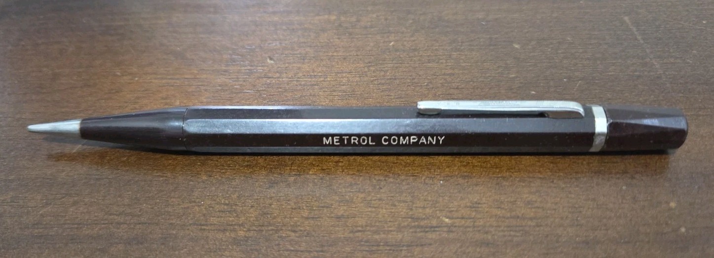 Vintage Autopoint Mechanical Pencil Twist .9mm w/ Cap, Metrol Company Vintage Autopoint Mechanical Pencil Twist .9mm w/ Cap, Metrol Company