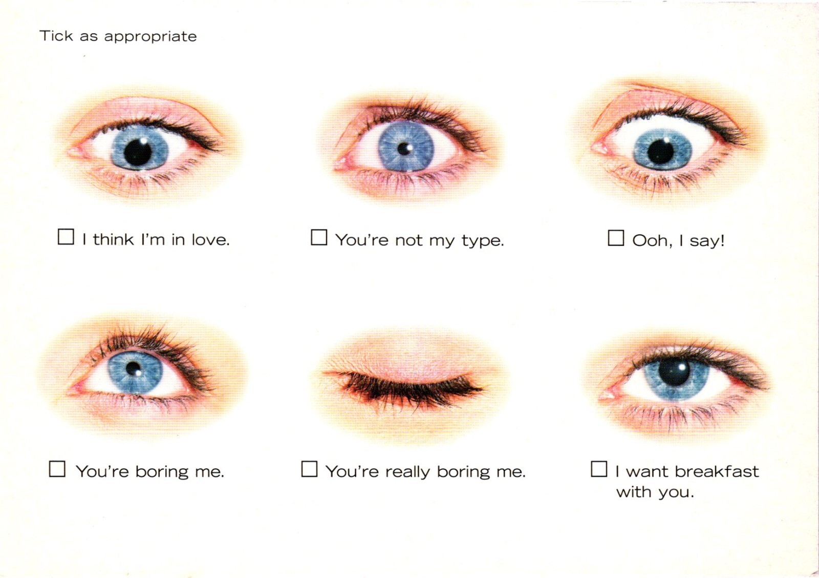 Acuvue Johnson Johnson Advertising Postcard Acuvue Johnson Johnson Advertising Postcard