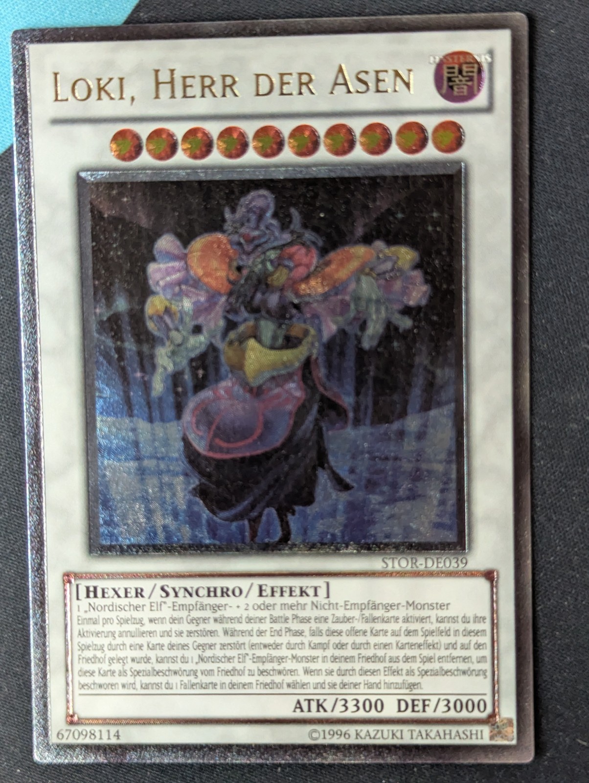Loki, Lord of the Asgardians STOR-EN039 Ultimate Rare German NM Yugioh Loki, Lord of the Asgardians STOR-EN039 Ultimate Rare German NM Yugioh