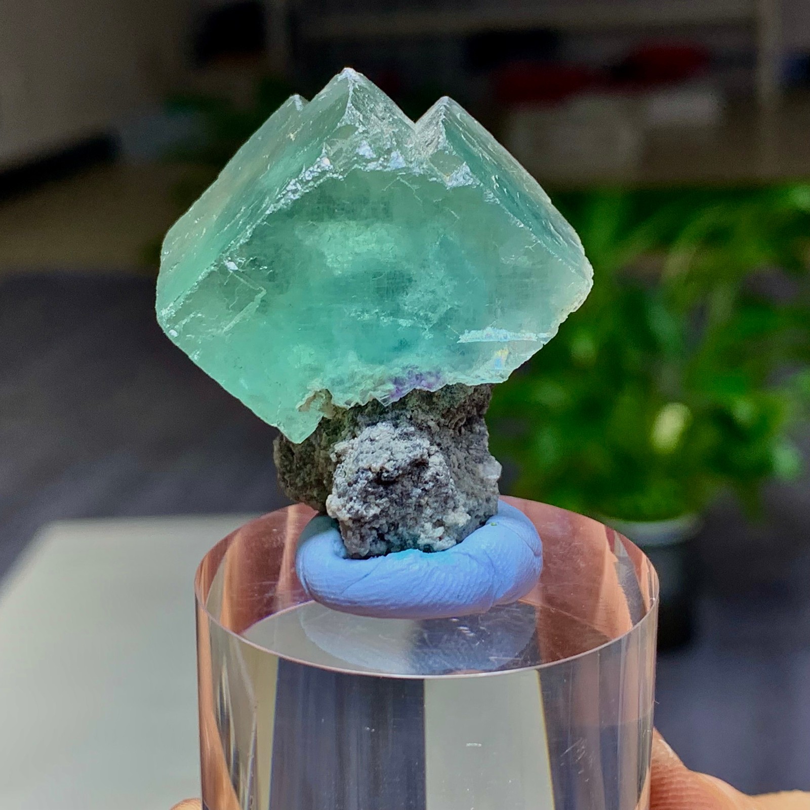 40G ﻿Natural apple green fluorite crystal mineral specimen Xianghualing