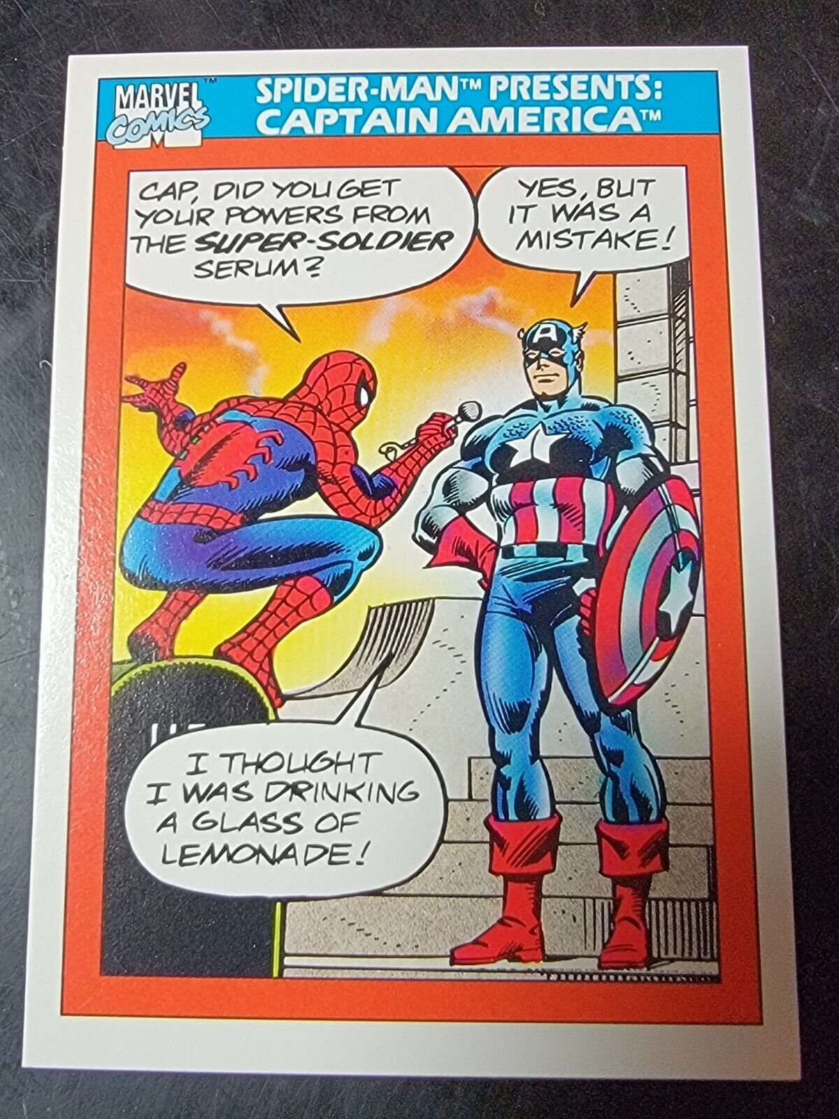 1990 Impel Marvel Comics #157 Spider-Man: Captain America *BUY 2 GET 1 FREE*