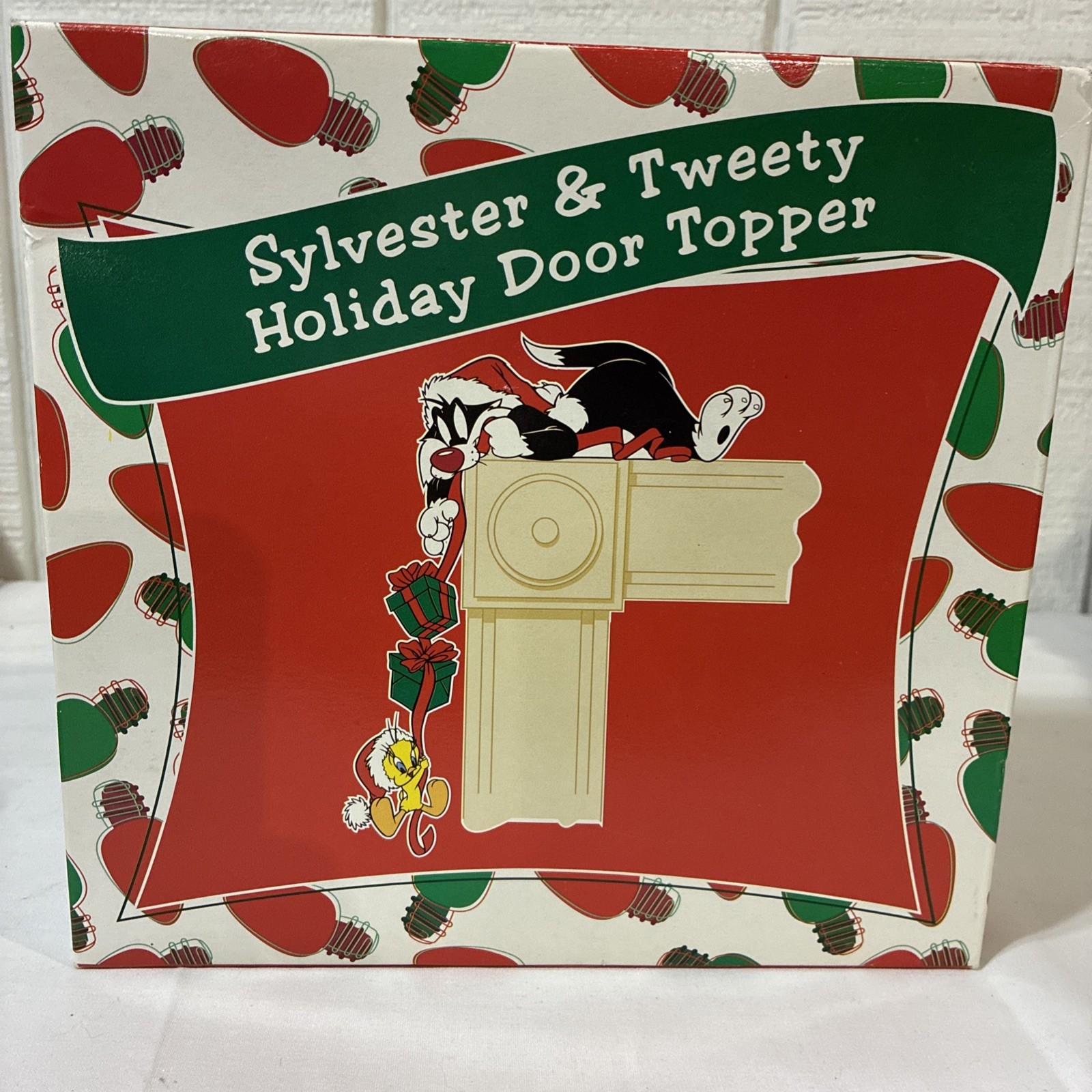 VTG 1999 Looney Tunes Sylvester & Tweety Christmas Door Topper Warner Bros VTG 1999 Looney Tunes Sylvester & Tweety Christmas Door Topper Warner Bros