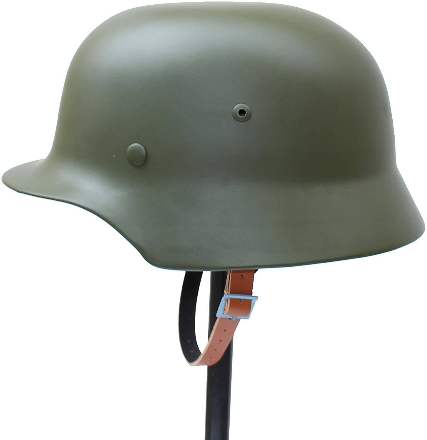 WW2 German M35 Helmet Steel Material WWII Soldier Stahlhelm Black Green Color WW2 German M35 Helmet Steel Material WWII Soldier Stahlhelm Black Green Color