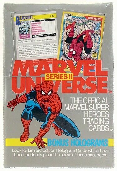 (1) Factory Sealed Trading Card Box Impel Marvel Universe 1991 Series 2 (1) Factory Sealed Trading Card Box Impel Marvel Universe 1991 Series 2