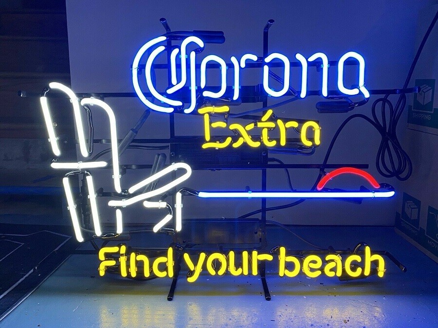 Corona Extra Find Your Beach Neon Sign 24\