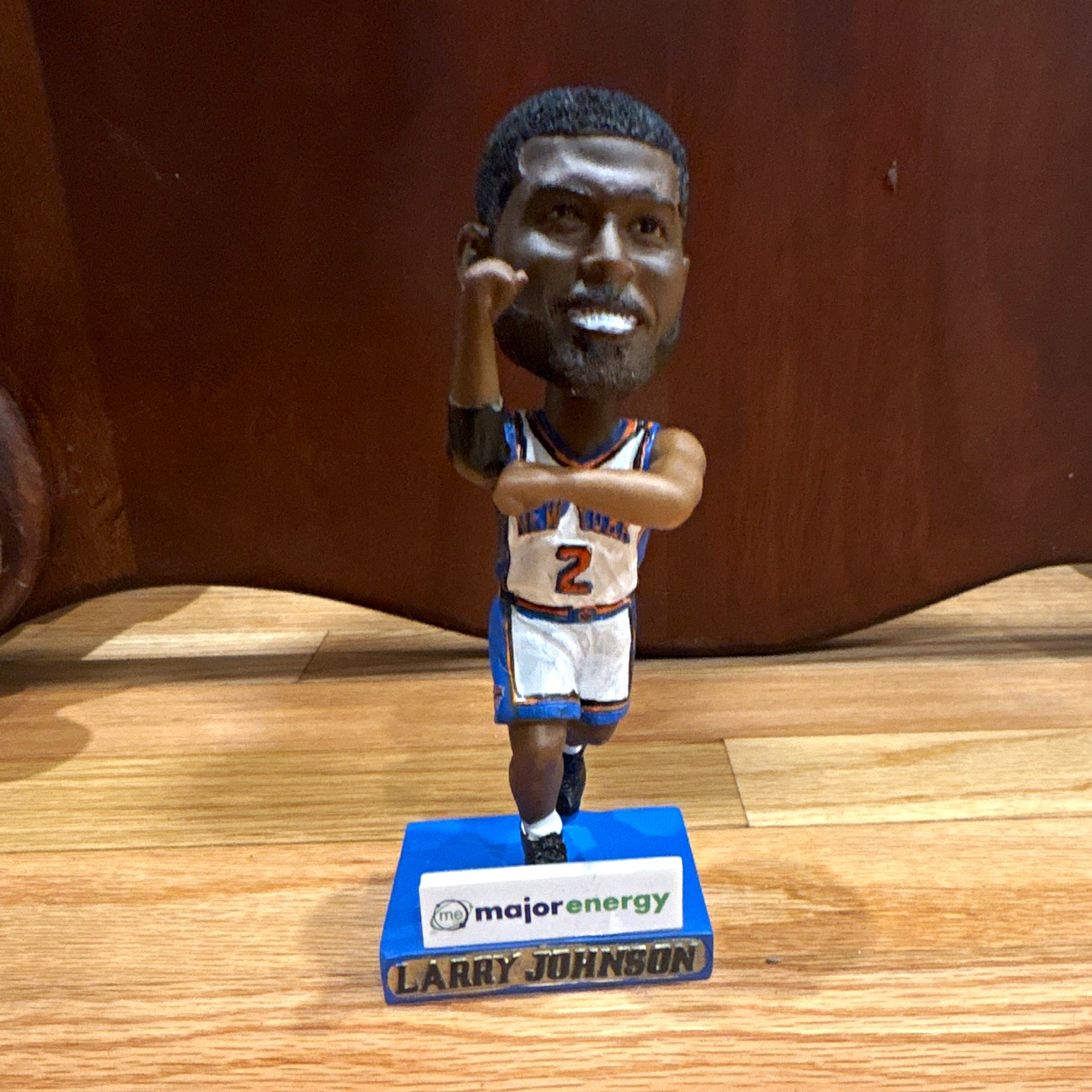 Larry Johnson NBA Basketball Bobblehead Figure, Plastic, With Box Larry Johnson NBA Basketball Bobblehead Figure, Plastic, With Box