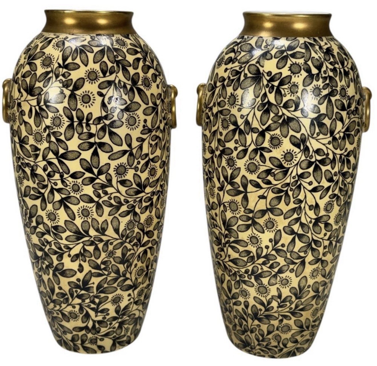 Pair of Royal Rudolstadt Porcelain Vases Pair of Royal Rudolstadt Porcelain Vases