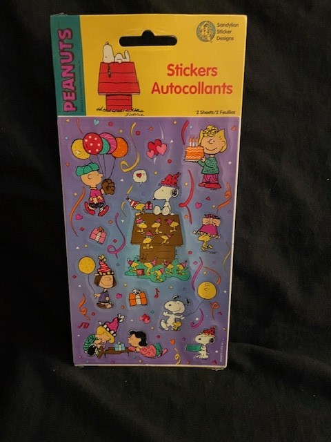 1998 Sandylion Peanuts Stickers Charlie\'s Gang  Choice of 7 stickers. Sealed New