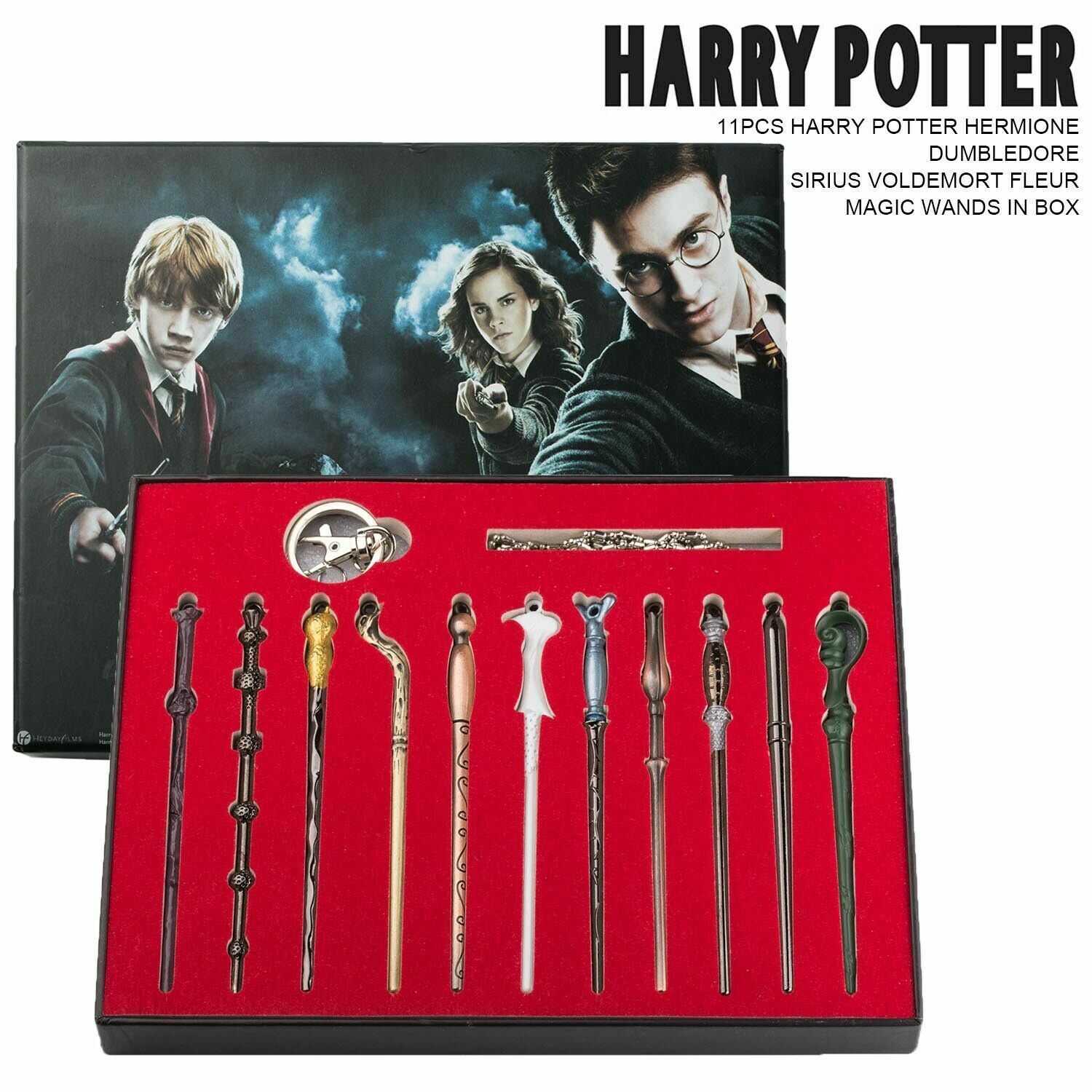 Brand New 11 PCS Harry Potter Hermione Dumbledore Snape Magic Wands With Box