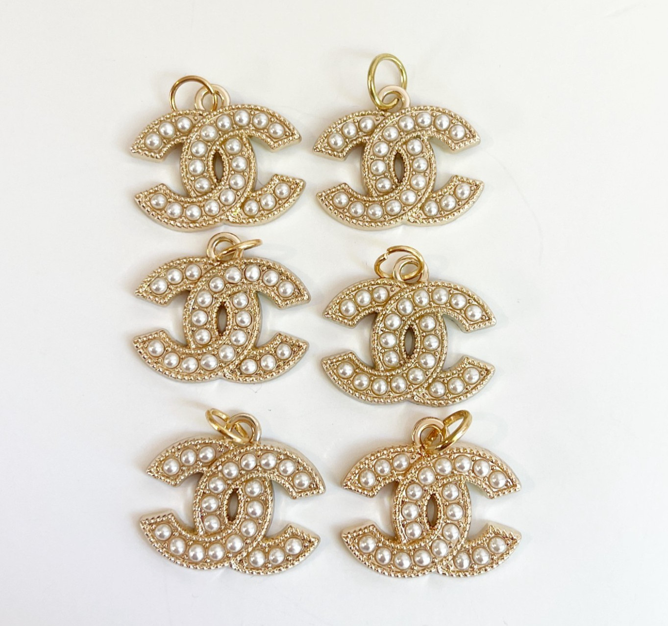 Designer Pearl Gold 23mm | set of 6 Designer Pearl Gold 23mm | set of 6