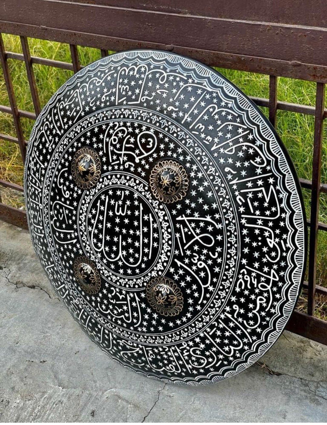 Historic Ottoman Empire Shield Islamic Calligraphy Shield 