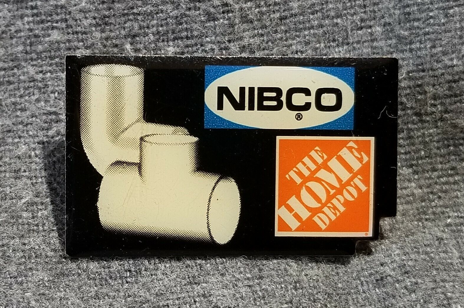 LMH Pinback Pin NIBCO PVC Pipe Fittings Plumbing Valves HOME DEPOT Employee a
