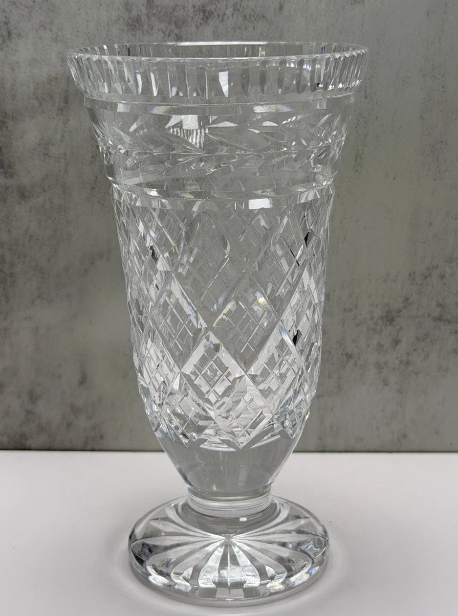Vtg Waterford Crystal Vase 7 Vtg Waterford Crystal Vase 7
