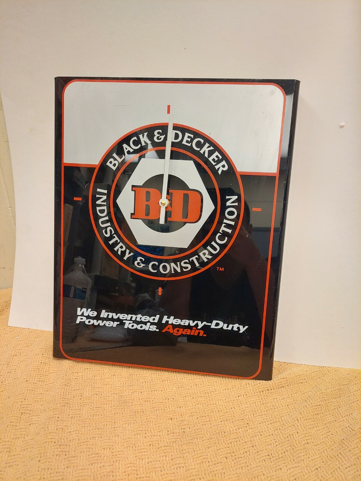 Rare Vintage Asvertising Black & Decker Wall Clock Tools Advertising Display Rare Vintage Asvertising Black & Decker Wall Clock Tools Advertising Display