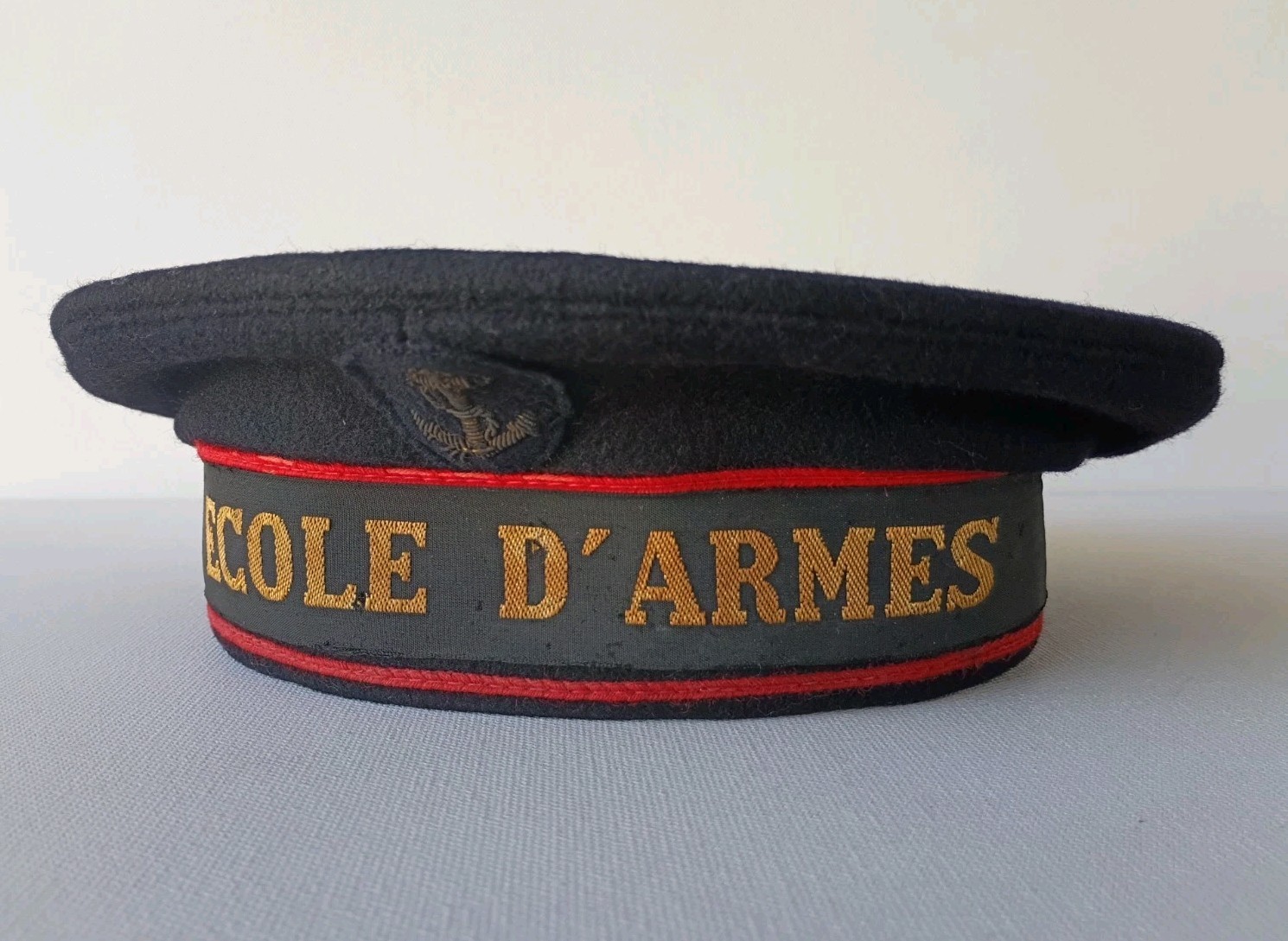 ANTIQUE FRENCH ECOLE D'ARMES (SCHOOL OF ARMS) MILITARY UNIFORM BERET HAT ANTIQUE FRENCH ECOLE D'ARMES (SCHOOL OF ARMS) MILITARY UNIFORM BERET HAT