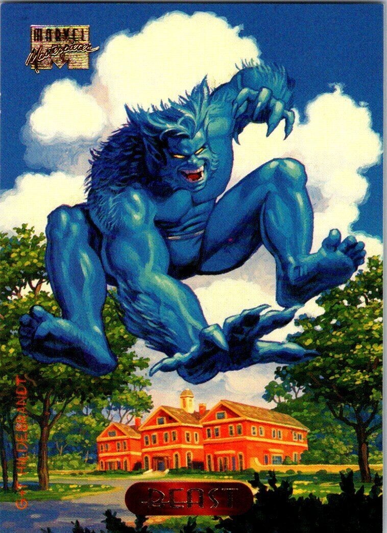 1994 Fleer Marvel Masterpieces Beast #3 Near Mint DNA GAMES