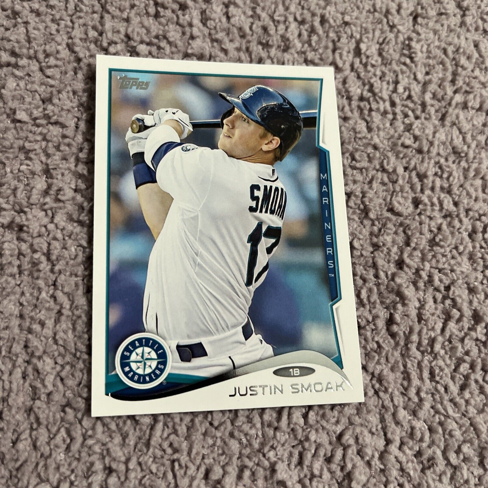 2014 Topps Series 1 #213 Justin Smoak  Seattle Mariners Baseball Card