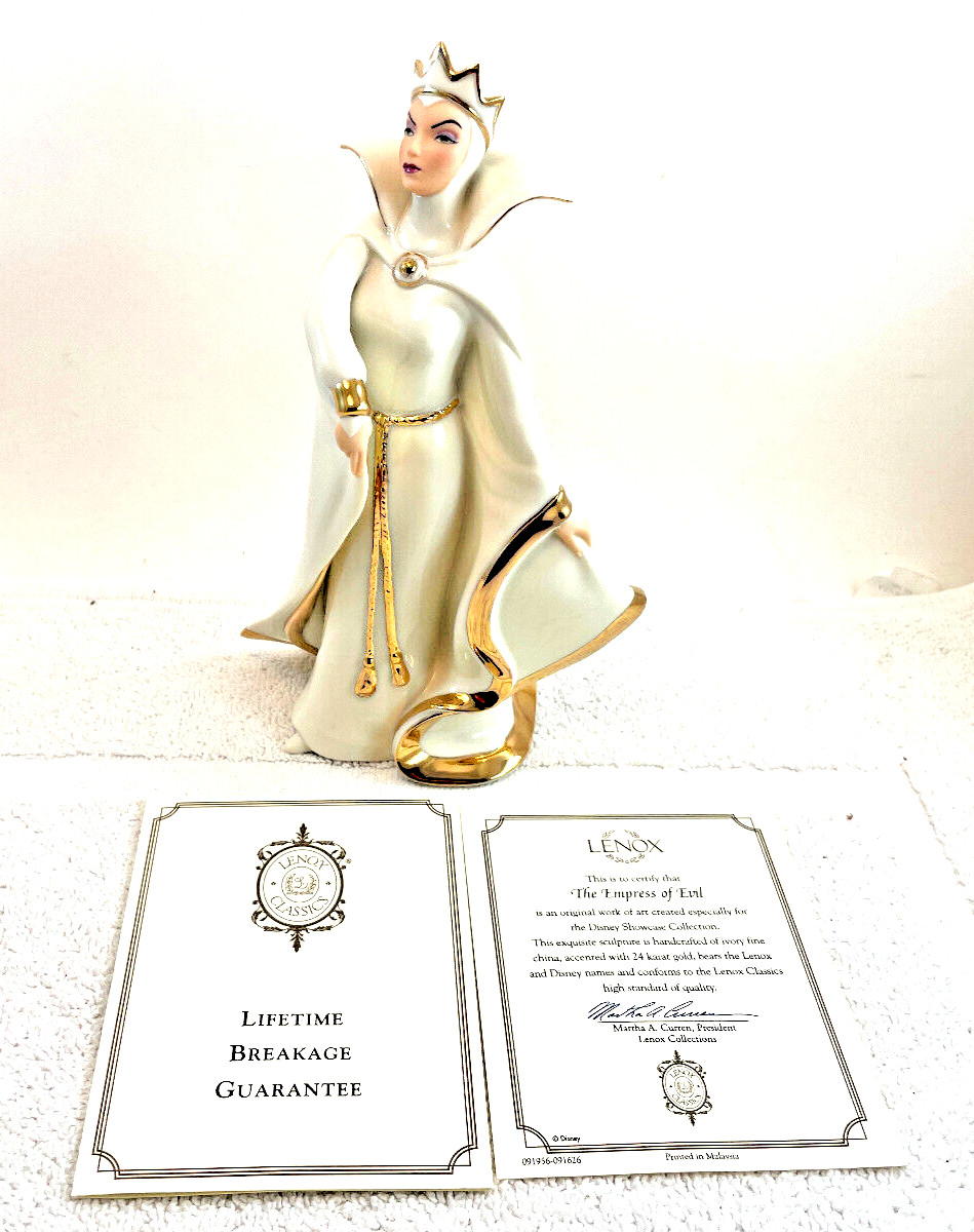 Lenox Disney Showcase Empress Of Evil Snow White Evil Queen MIB COA Signed 1687