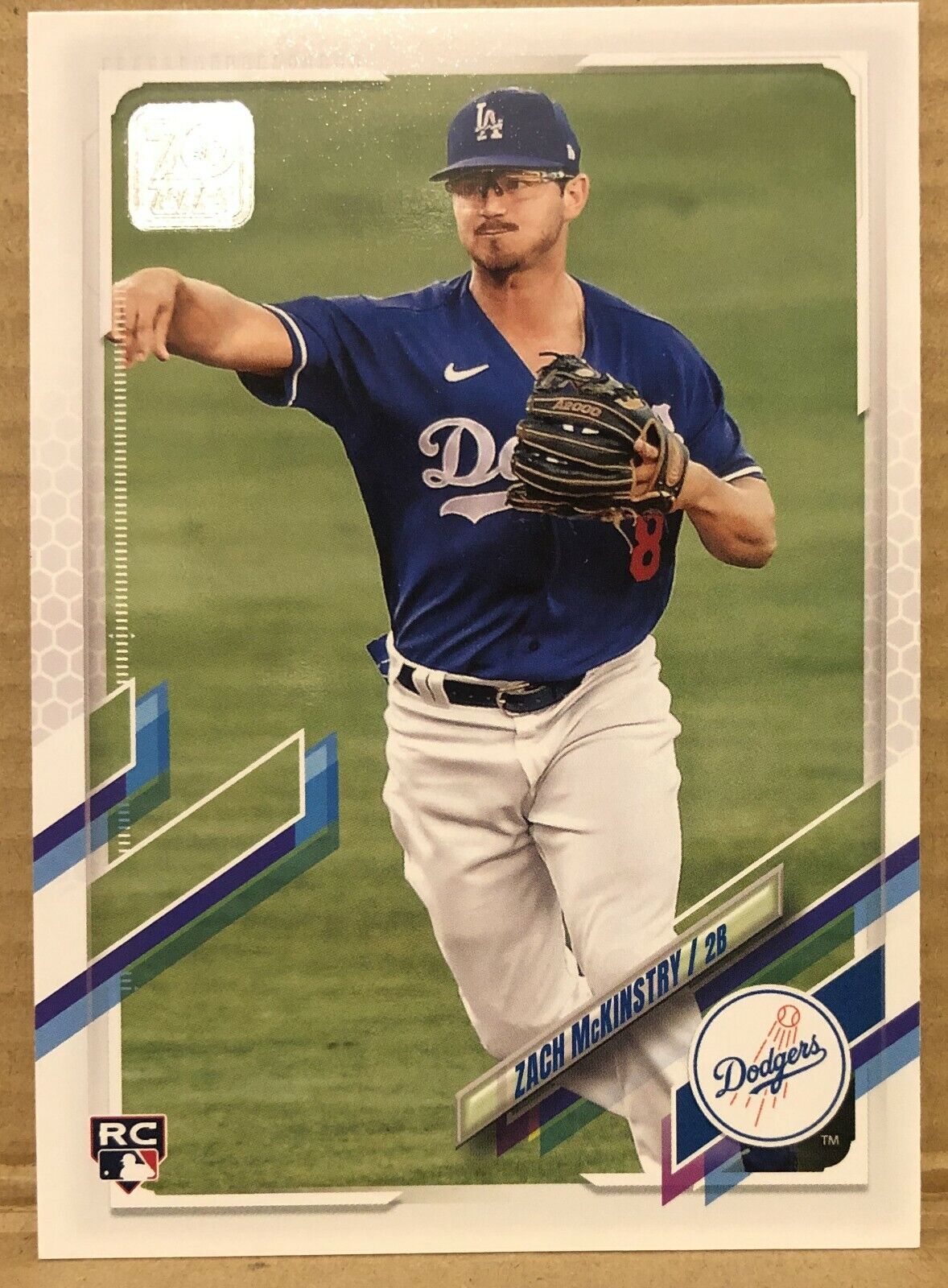 ZACH McKINSTRY(LOS ANGELES DODGERS)2021 TOPPS ROOKIE BASEBALL CARD
