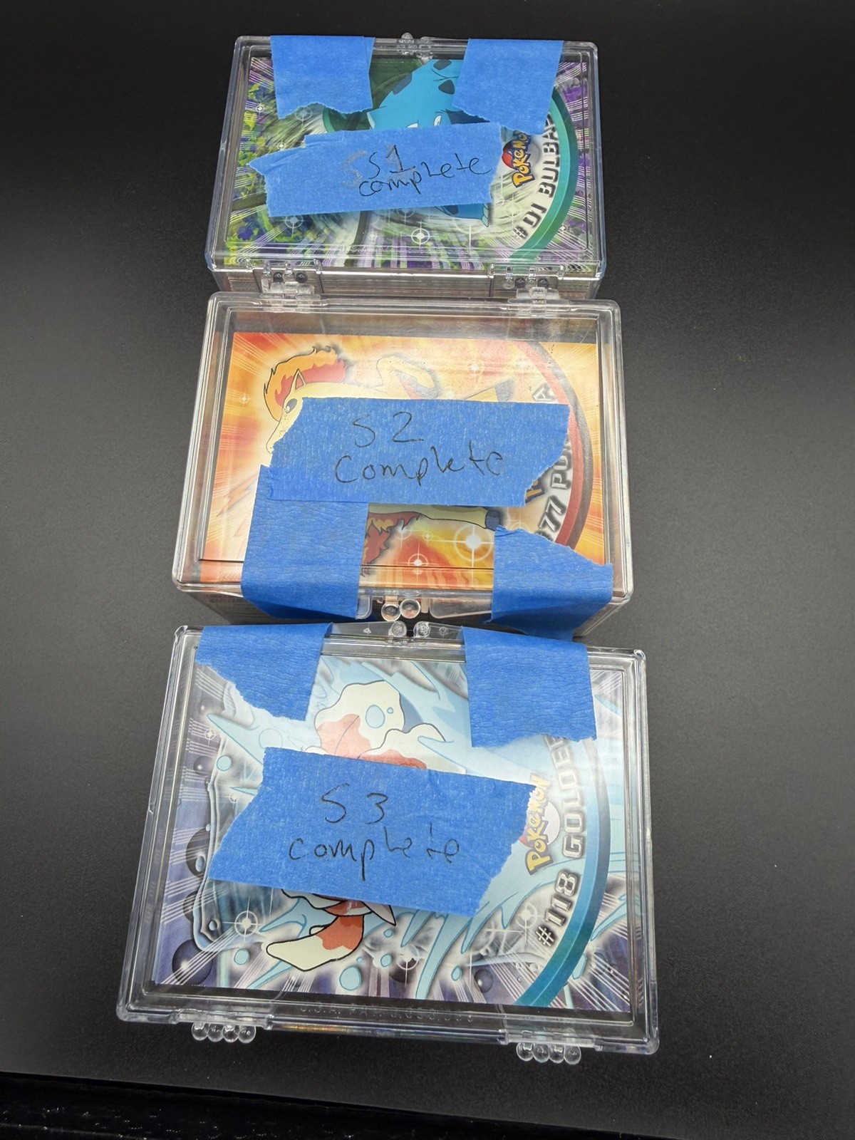 1999 Topps TV Pokémon Blue Label Series 1 2 3 COMPLETE MASTER SET NM MT+