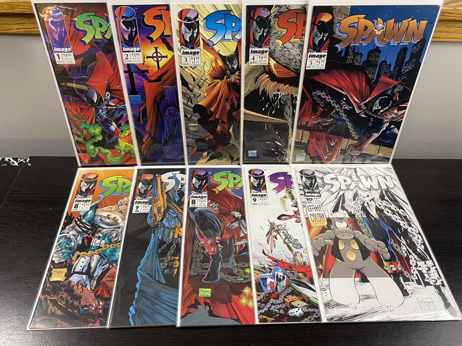 Spawn #1-10 NM High Grade Comic Lot (1992 Image Comics)