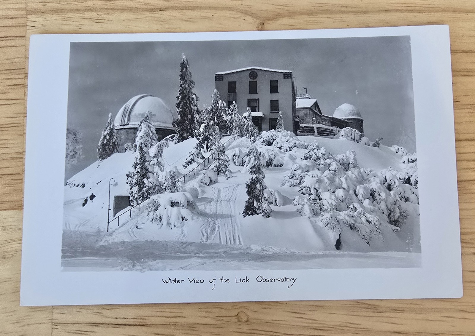 RPPC Winter View Of The Lick Observatory Mt Hamilton CA Postcard Unposted