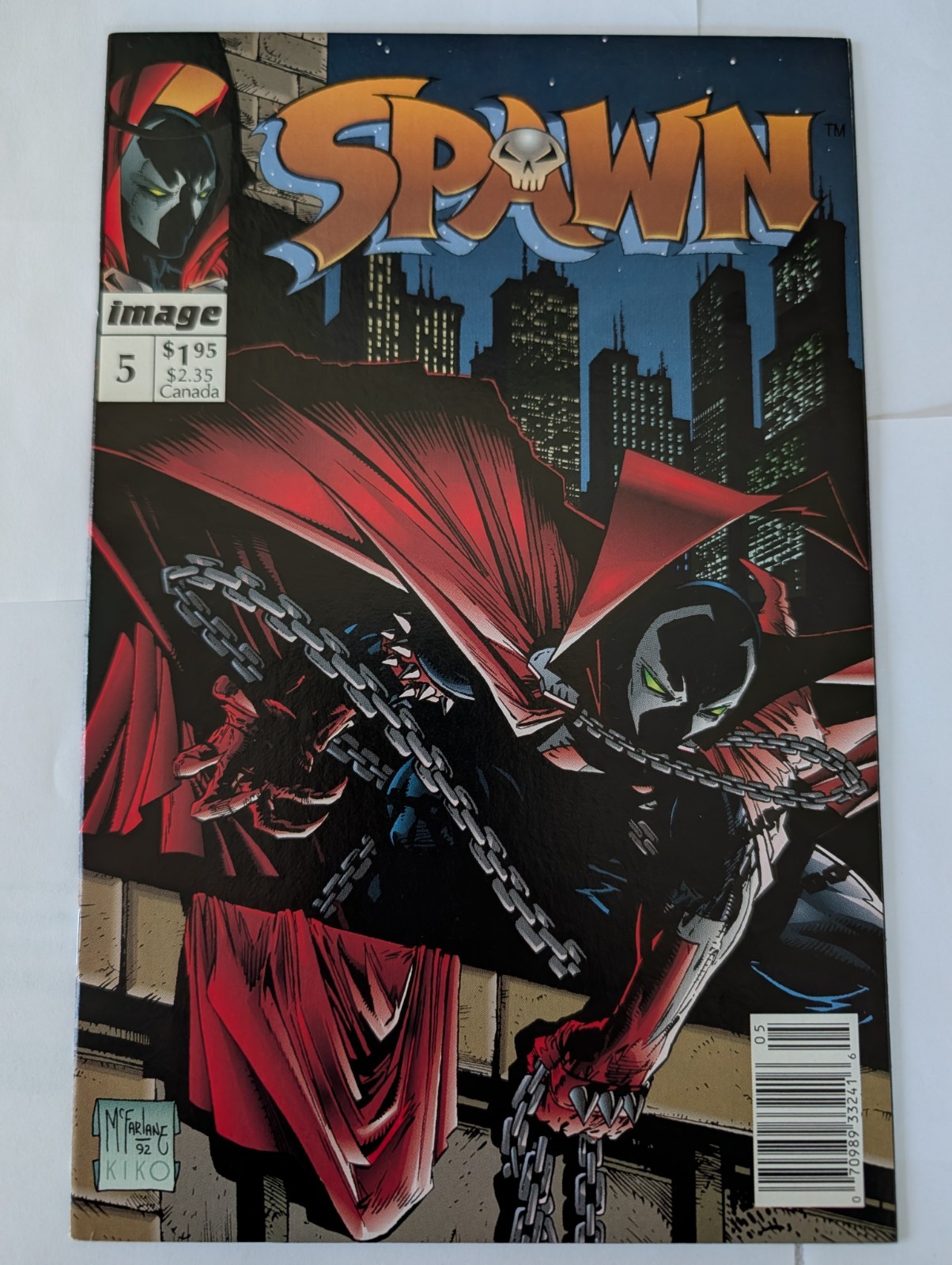 Spawn #5 1992 Image Newsstand Todd McFarlane Early Spawn VF Spawn #5 1992 Image Newsstand Todd McFarlane Early Spawn VF