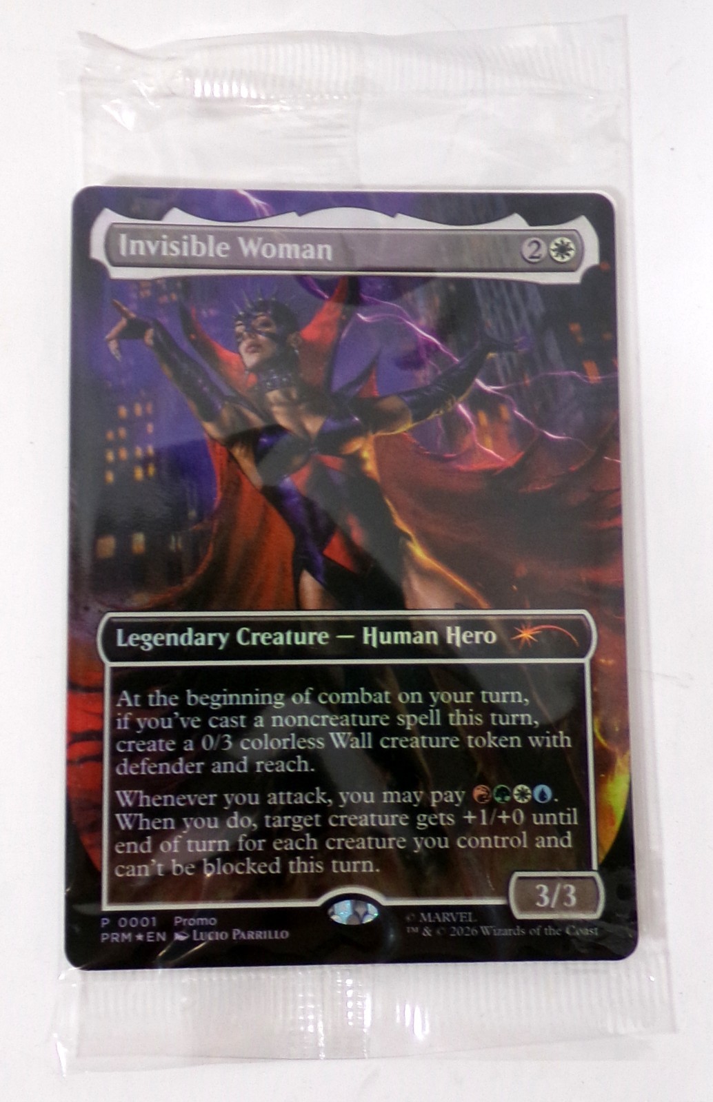 Magic the Gathering Marvel Super Heroes Invisible Woman P 0001 Holo Promo Card Magic the Gathering Marvel Super Heroes Invisible Woman P 0001 Holo Promo Card