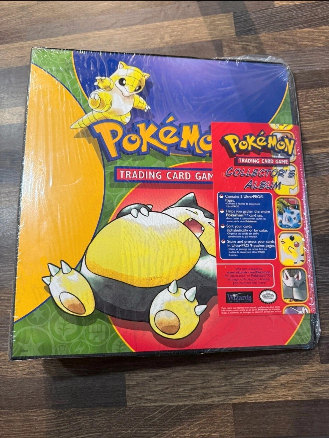 Vintage 1999 Pokemon TCG Snorlax 3-Ring Binder Folder WOTC Wizards of the Coast Vintage 1999 Pokemon TCG Snorlax 3-Ring Binder Folder WOTC Wizards of the Coast