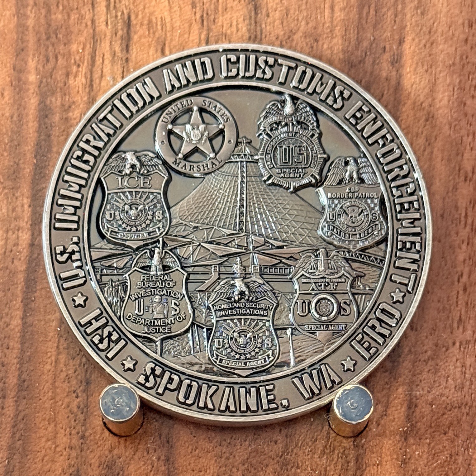 US ICE HS ERO Spokane WA Operation Unified Alliance 2025 Challenge Coin M#20 US ICE HS ERO Spokane WA Operation Unified Alliance 2025 Challenge Coin M#20