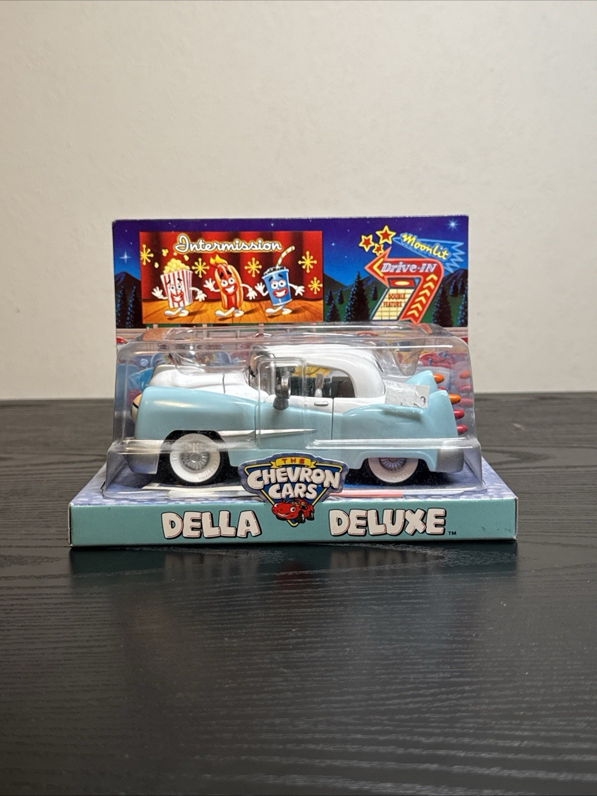 Vintage 2001 THE CHEVRON CARS Collectible Della Deluxe NEW IN BOX NIB Vintage 2001 THE CHEVRON CARS Collectible Della Deluxe NEW IN BOX NIB