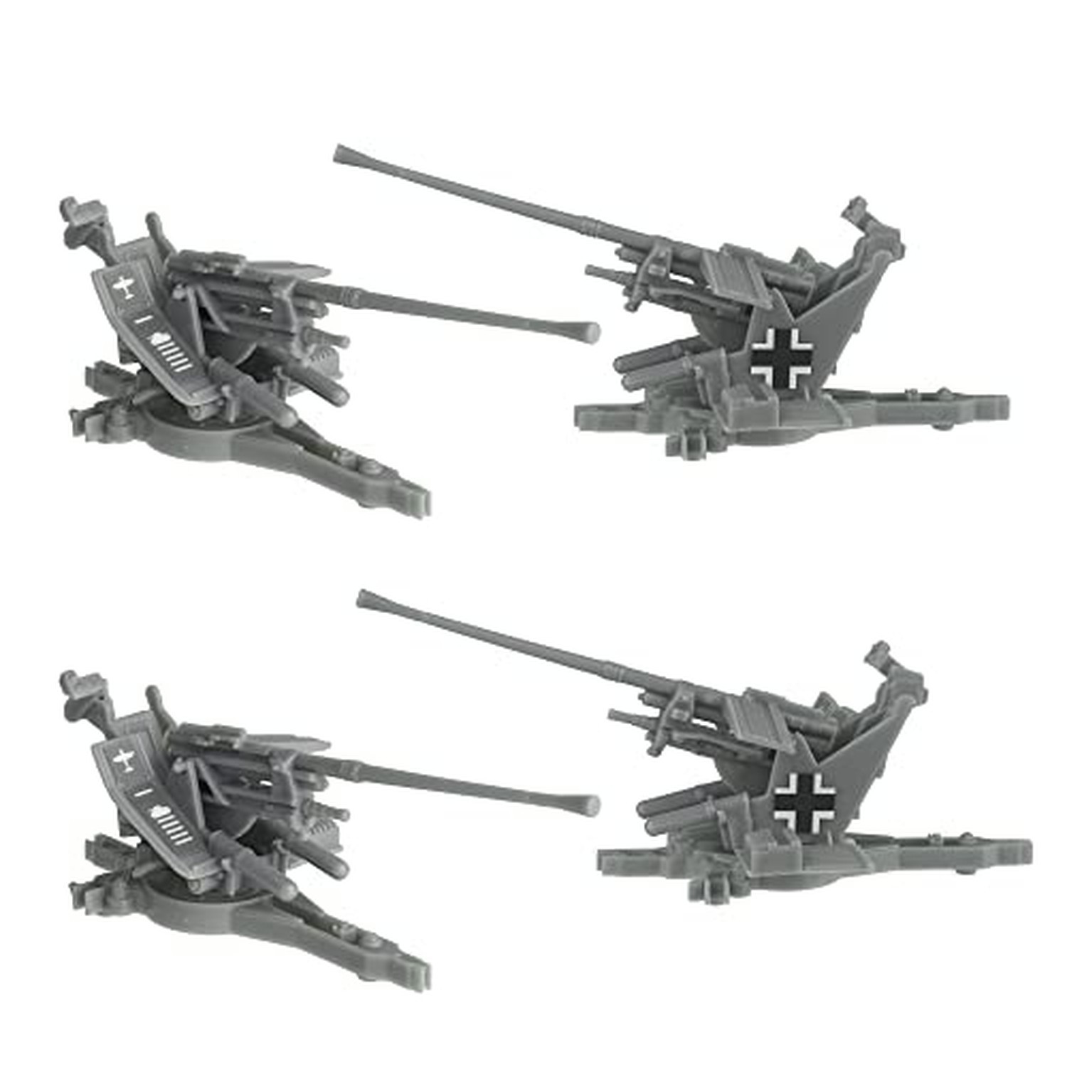 BMC WW2 German Flak 37 Artillery - 4pc 1:32 Accessories for Plastic Army Men BMC WW2 German Flak 37 Artillery - 4pc 1:32 Accessories for Plastic Army Men