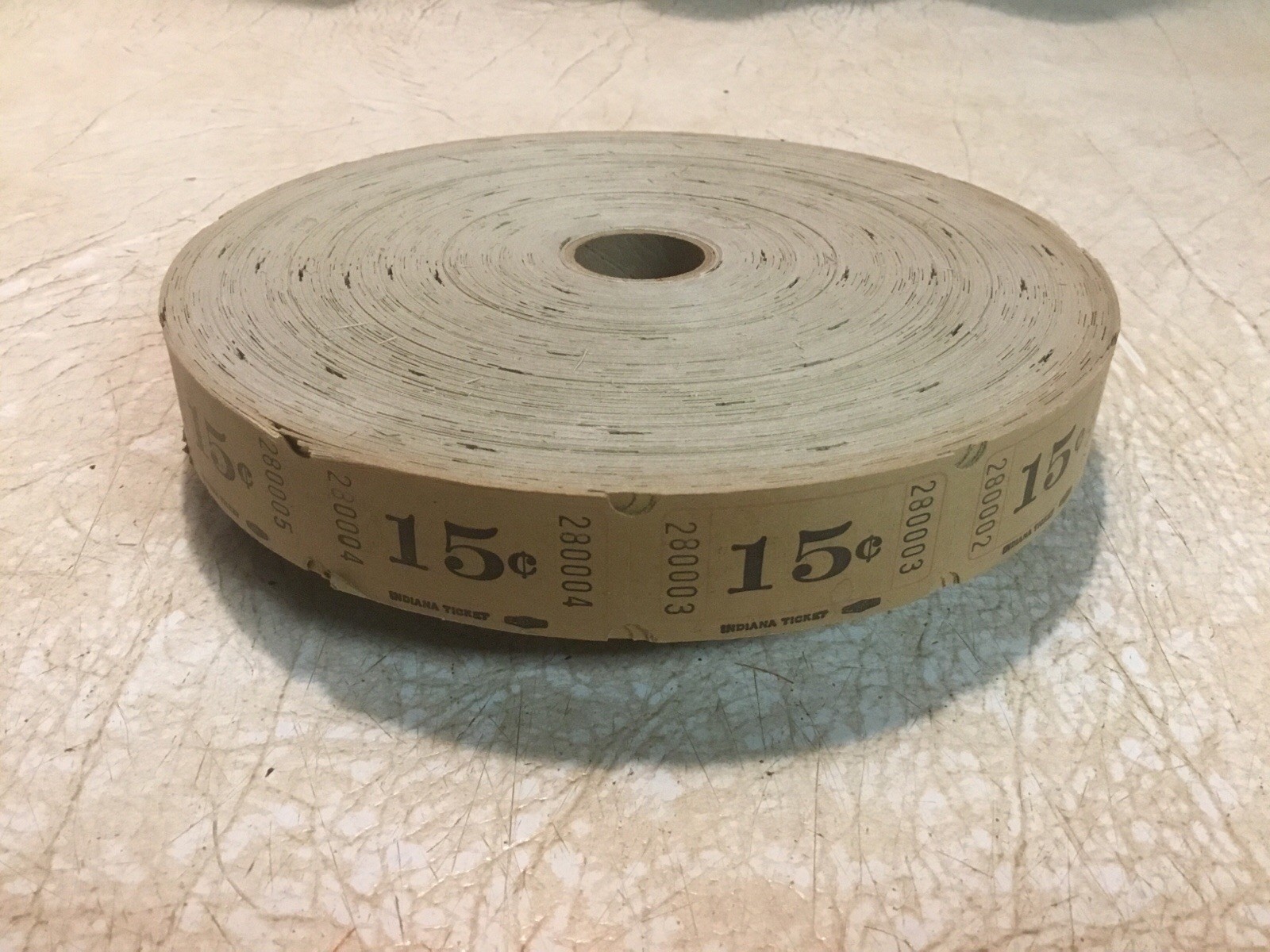 Vintage/antique amusement park ticket Roll 15 Cent NEW Indiana Ticket Company Vintage/antique amusement park ticket Roll 15 Cent NEW Indiana Ticket Company