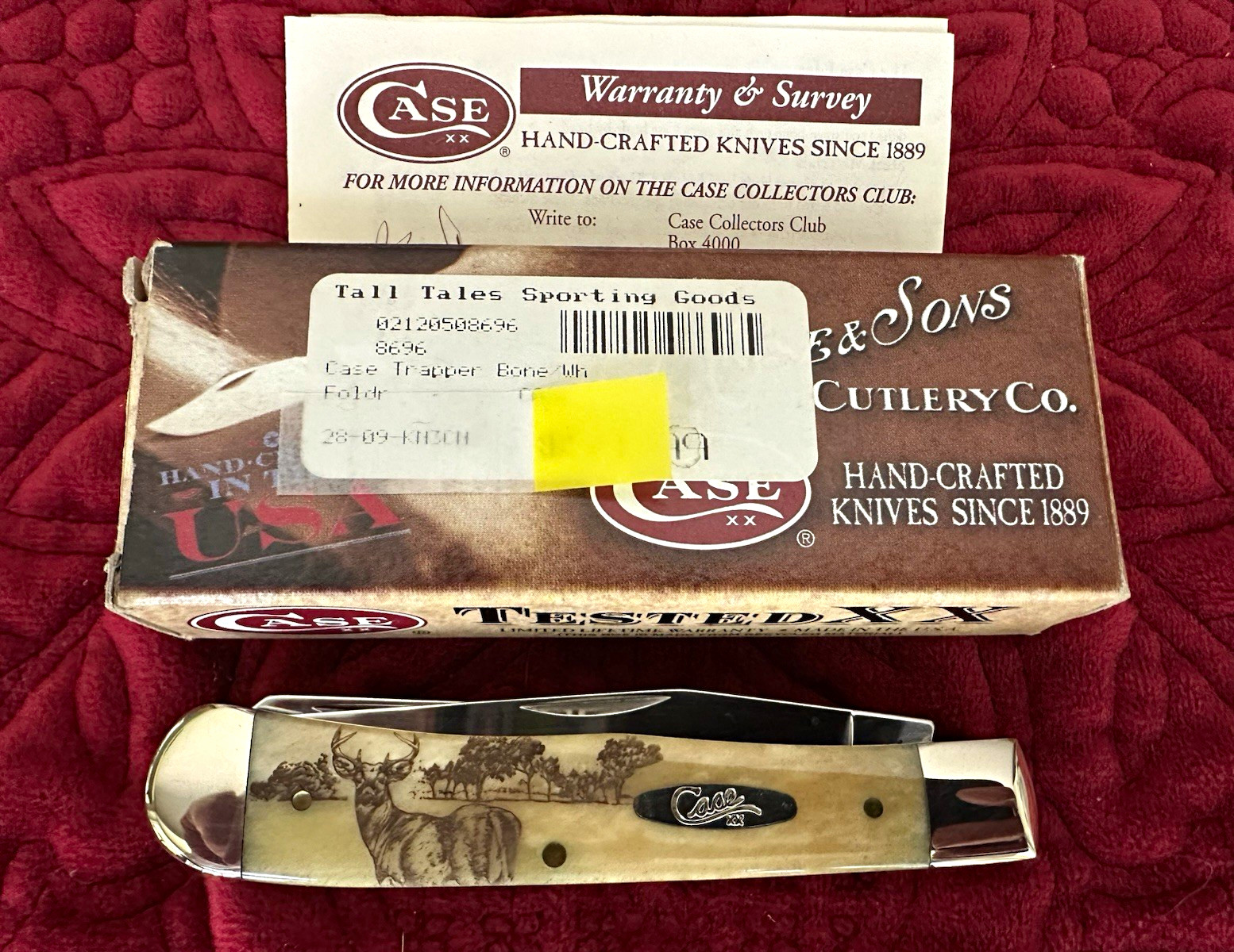 Case XX 6254 SS Bone Whitetail Trapper 2009 Case XX 6254 SS Bone Whitetail Trapper 2009