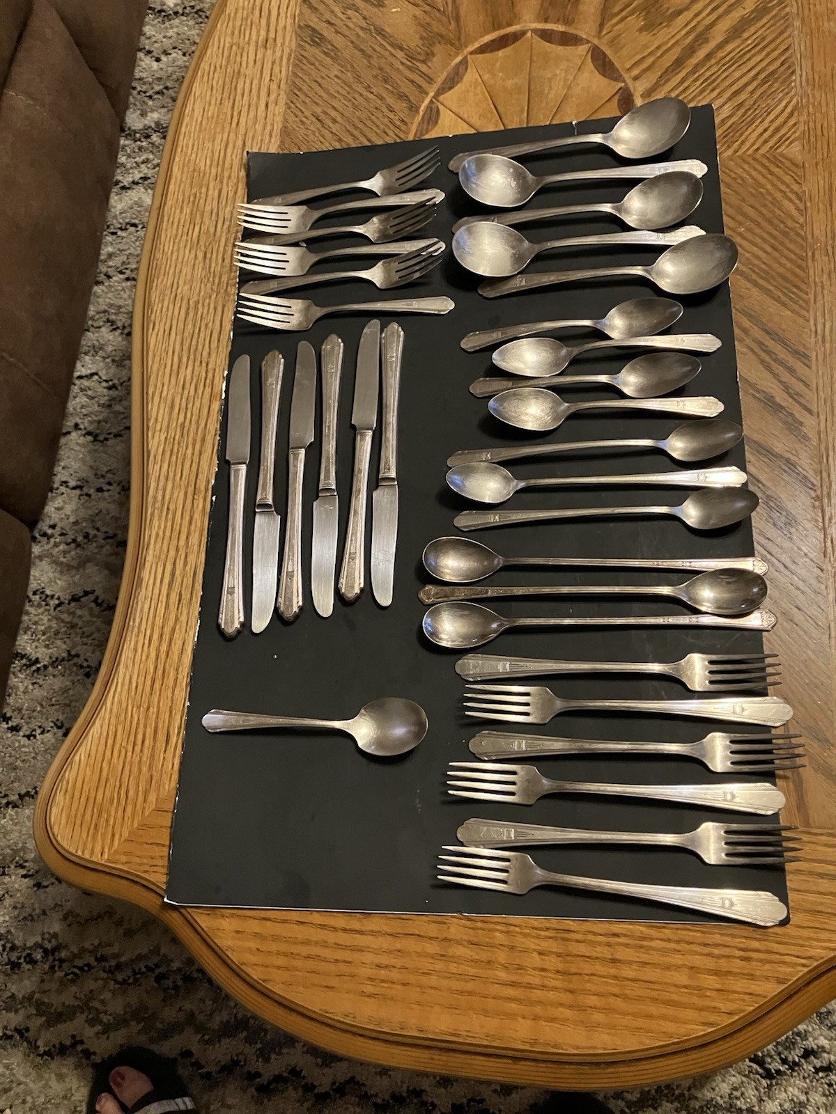 34 Piece Wm.A.Rogers Oneida LTD Stainless VINTAGE Flatware Set