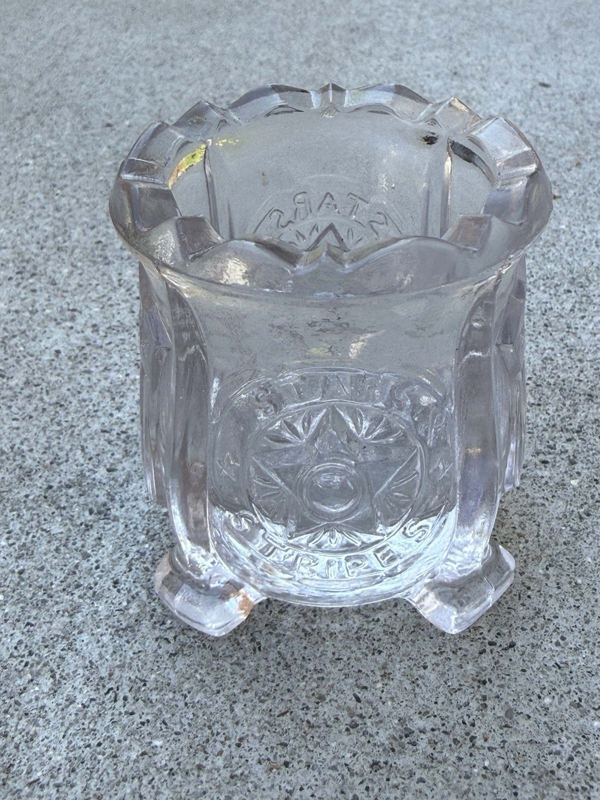 Antique 1910s Safety Night Light Co EAPG Candle Match Toothpick Holder Antique 1910s Safety Night Light Co EAPG Candle Match Toothpick Holder