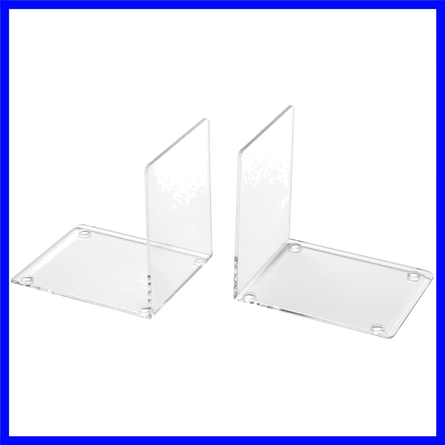 Sleek Clear Acrylic Bookends for Stylish Organization - Ideal for Home & Office Sleek Clear Acrylic Bookends for Stylish Organization - Ideal for Home & Office