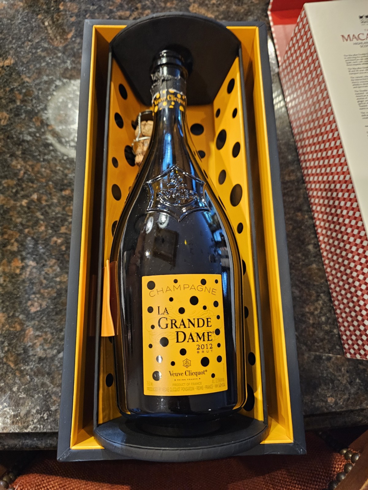 Veuve Clicquot La Grande Dame 2008 Champagne Empty Bottle with Gift Box
