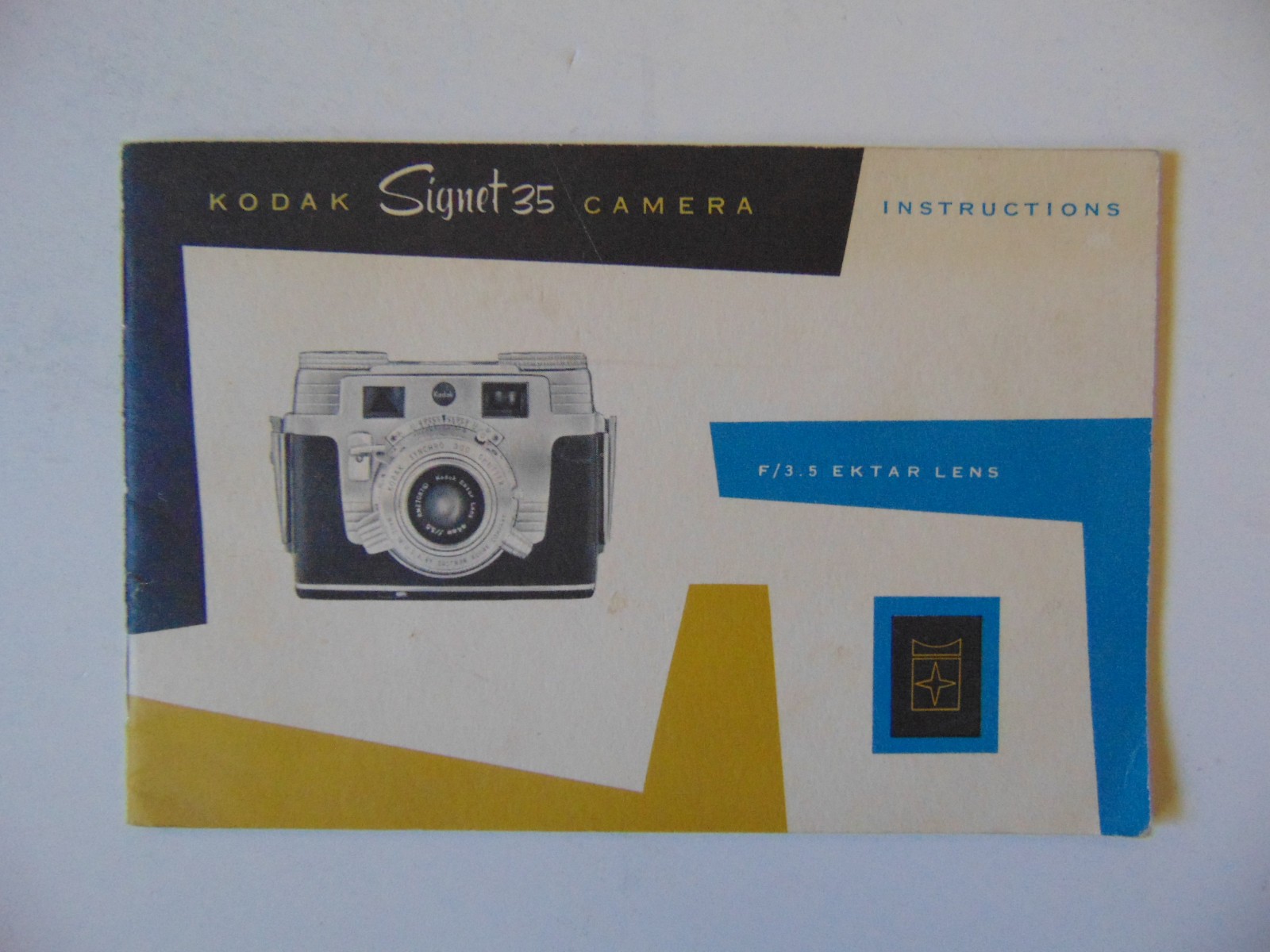 Vintage 1954 Kodak Signet 35 Camera Instructions Vintage 1954 Kodak Signet 35 Camera Instructions