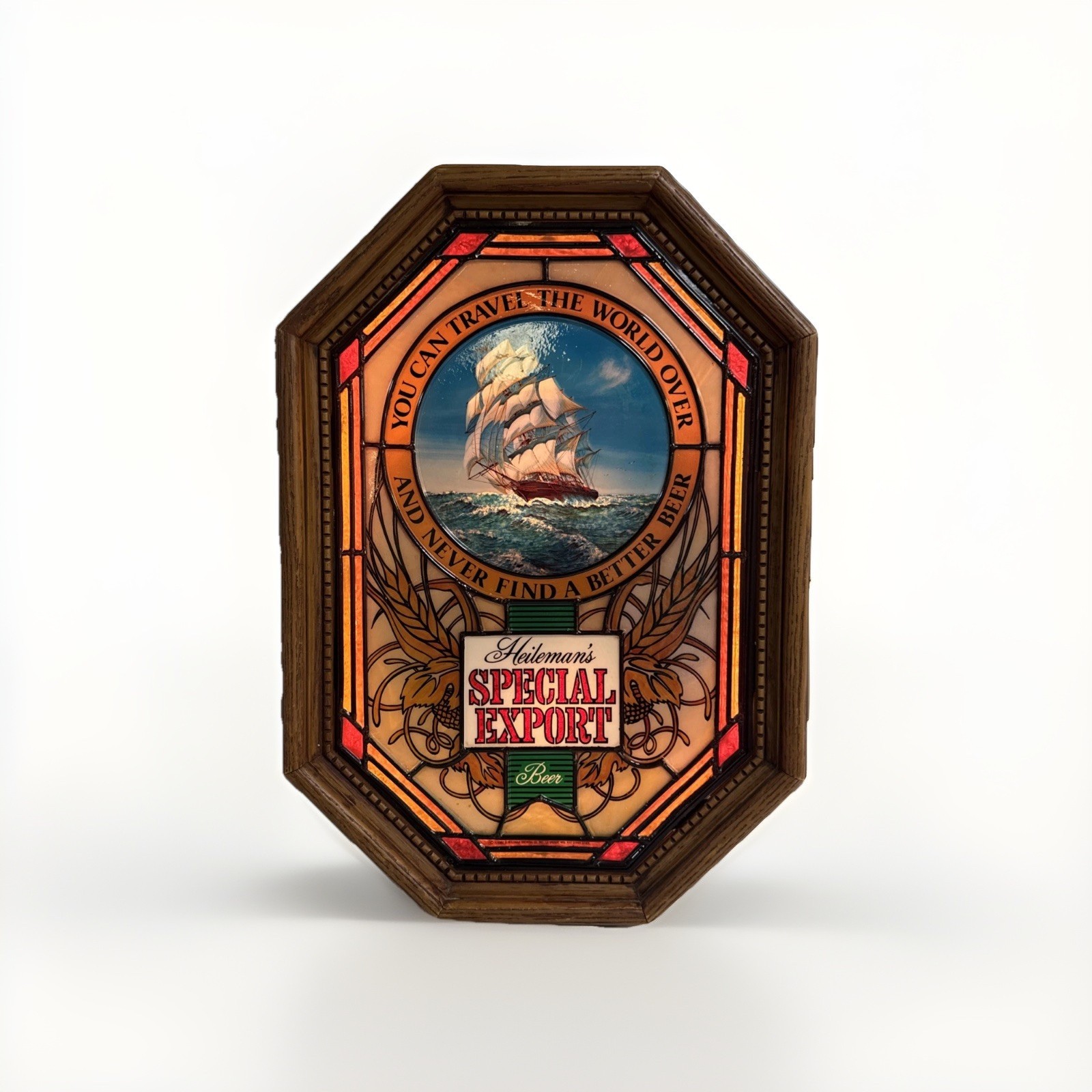 Heileman\'s Special Export Beer Lighted Motion Sign Ship Sailing Ocean Works Heileman\'s Special Export Beer Lighted Motion Sign Ship Sailing Ocean Works