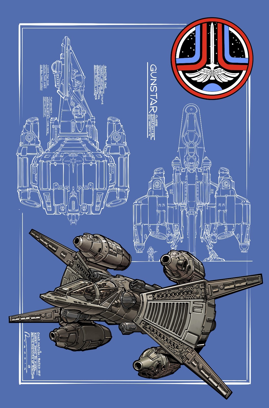 The Last Starfighter #1 Gun Star Variant by Chad Hardin The Last Starfighter #1 Gun Star Variant by Chad Hardin