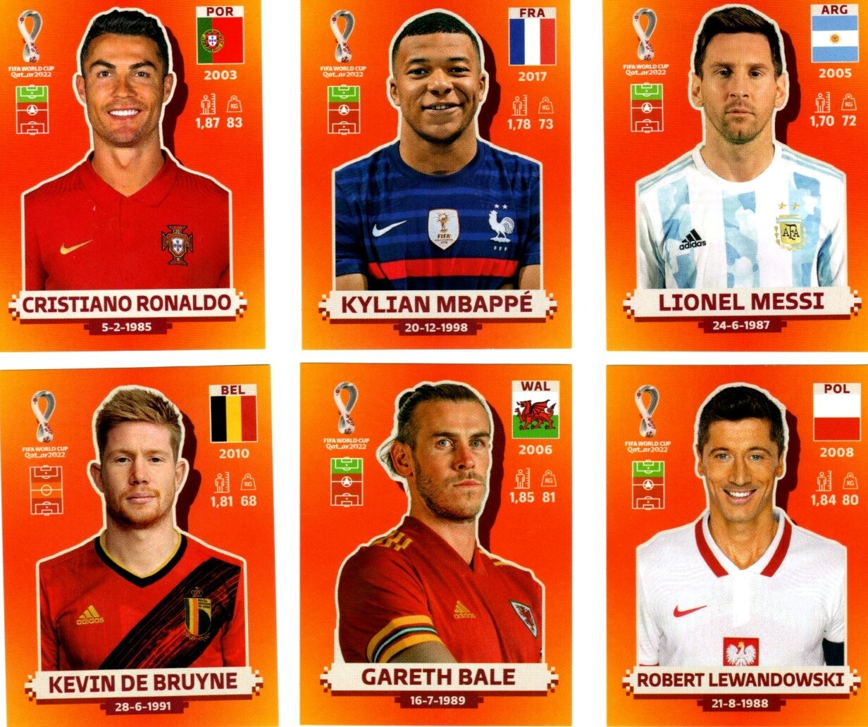 Panini World Cup 2022 Qatar Orange Version 638 inc Update Stickers - Choose 15 Panini World Cup 2022 Qatar Orange Version 638 inc Update Stickers - Choose 15