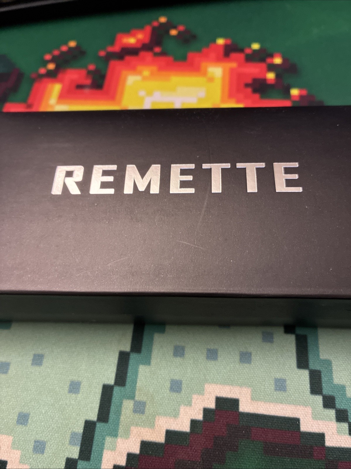 Remette RT-Rhino RNGD262 Folding knife SS Liner Drop Point Blue Damaged Box