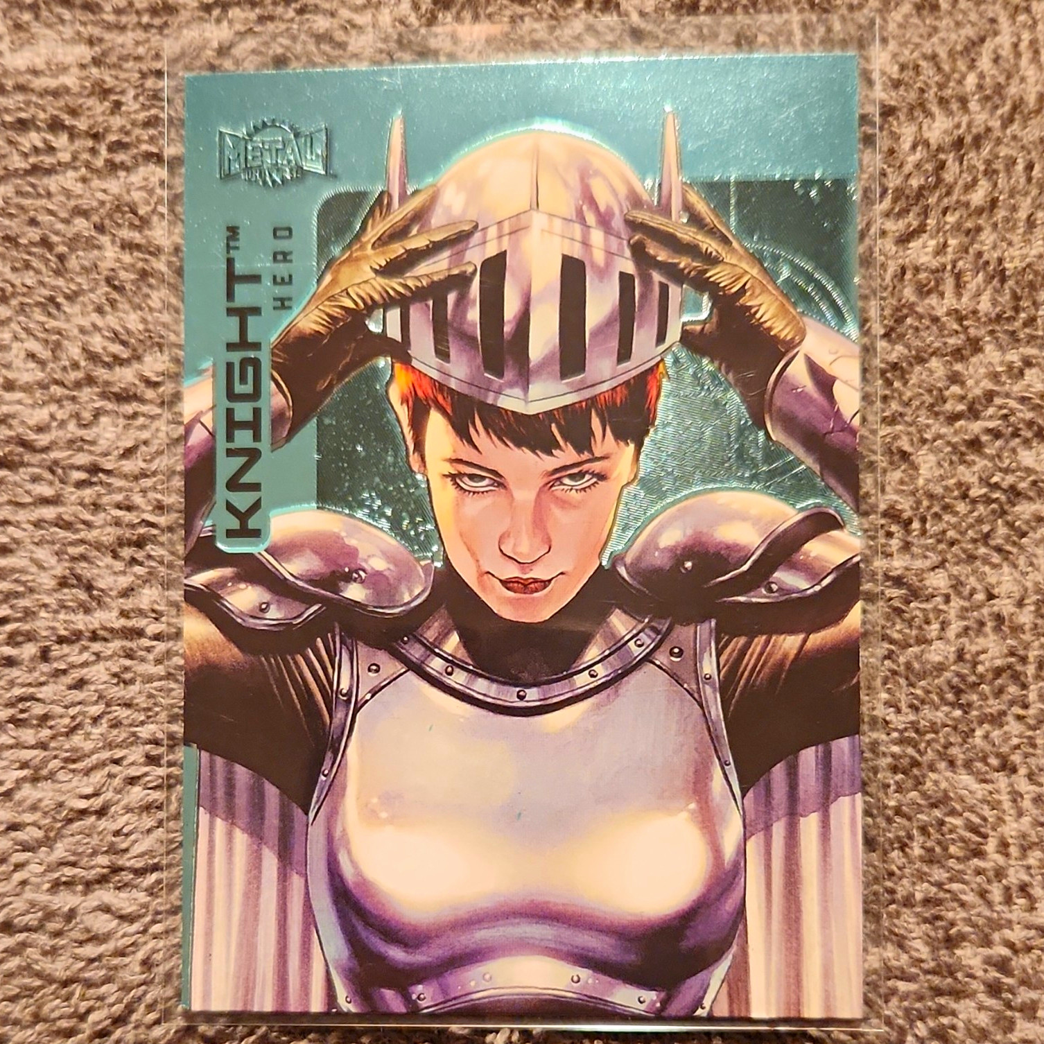 SkyBox 2023 Metal Universe Batman Aqua FX #72 Knight (Beryl Hutchinson) SkyBox 2023 Metal Universe Batman Aqua FX #72 Knight (Beryl Hutchinson)